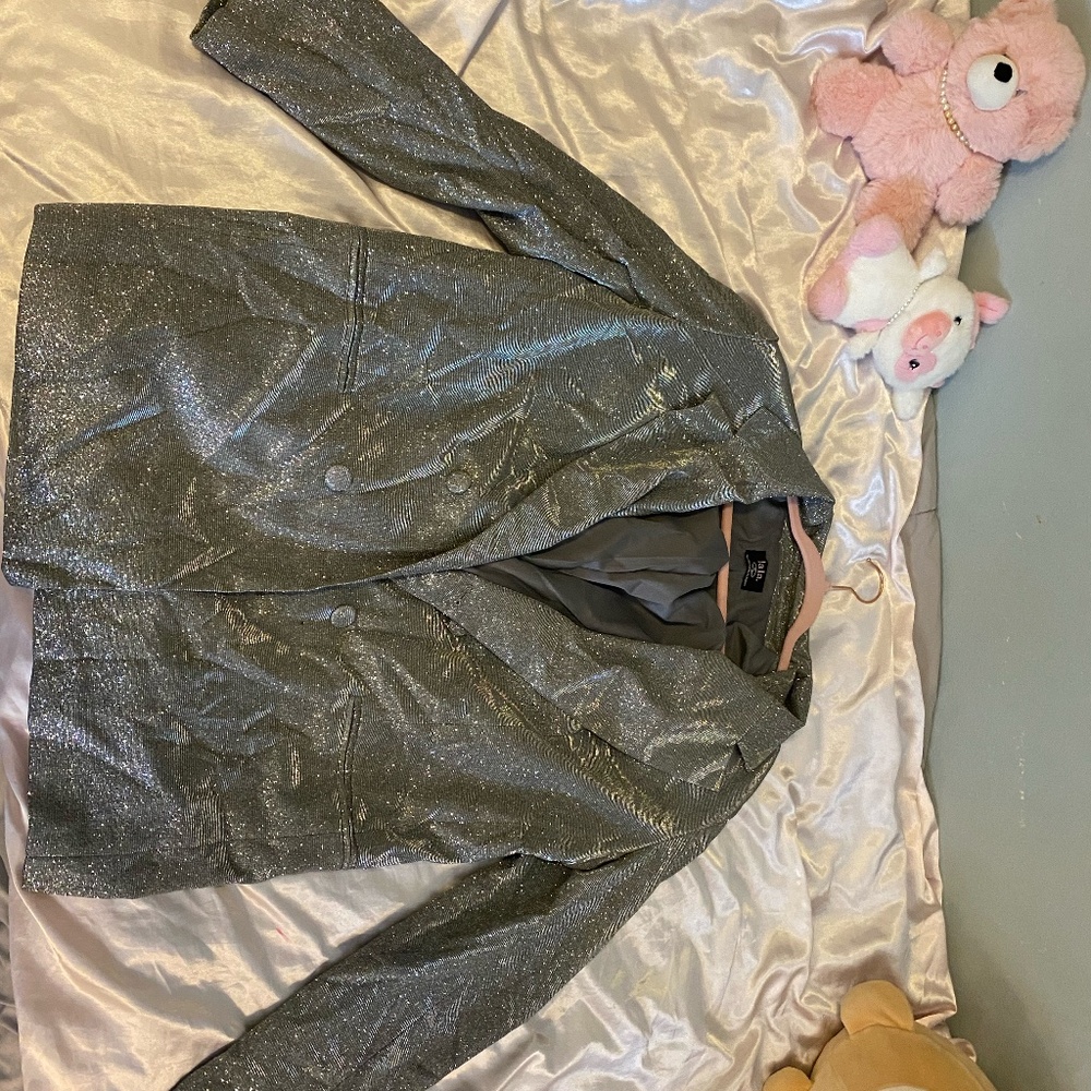 To The Disco Sparkle Boyfriend Blazer